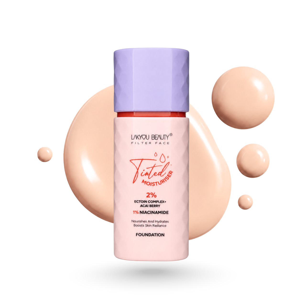 Lakyou Beauty Tinted Moisturiser + Foundation | 2% Ectoin Complex & 1% Niacinamide