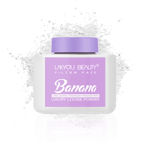 Lakyou Beauty -Filter Face Banana Loose Powder | Colour-Correcting Brightening Setting Powder