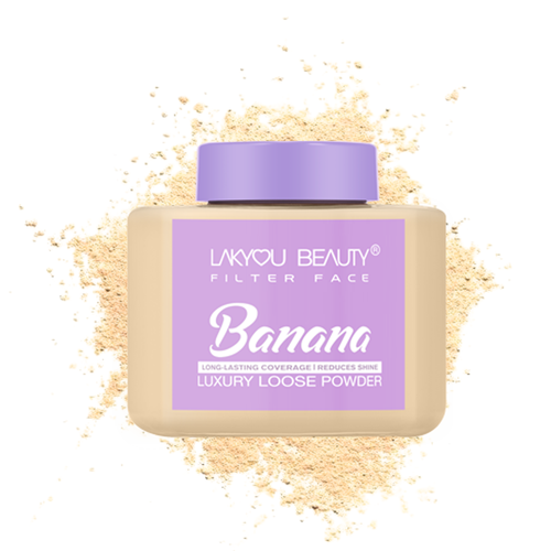 Lakyou Beauty -Filter Face Banana Loose Powder | Colour-Correcting Brightening Setting Powder
