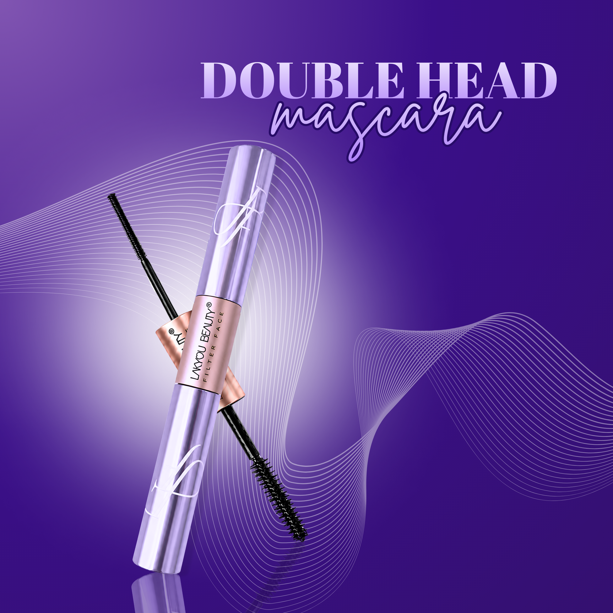 Lakyou Beauty -Filter Face | Double Headed Mascara | Lengthening & Volumizing 2-in-1 Mascara
