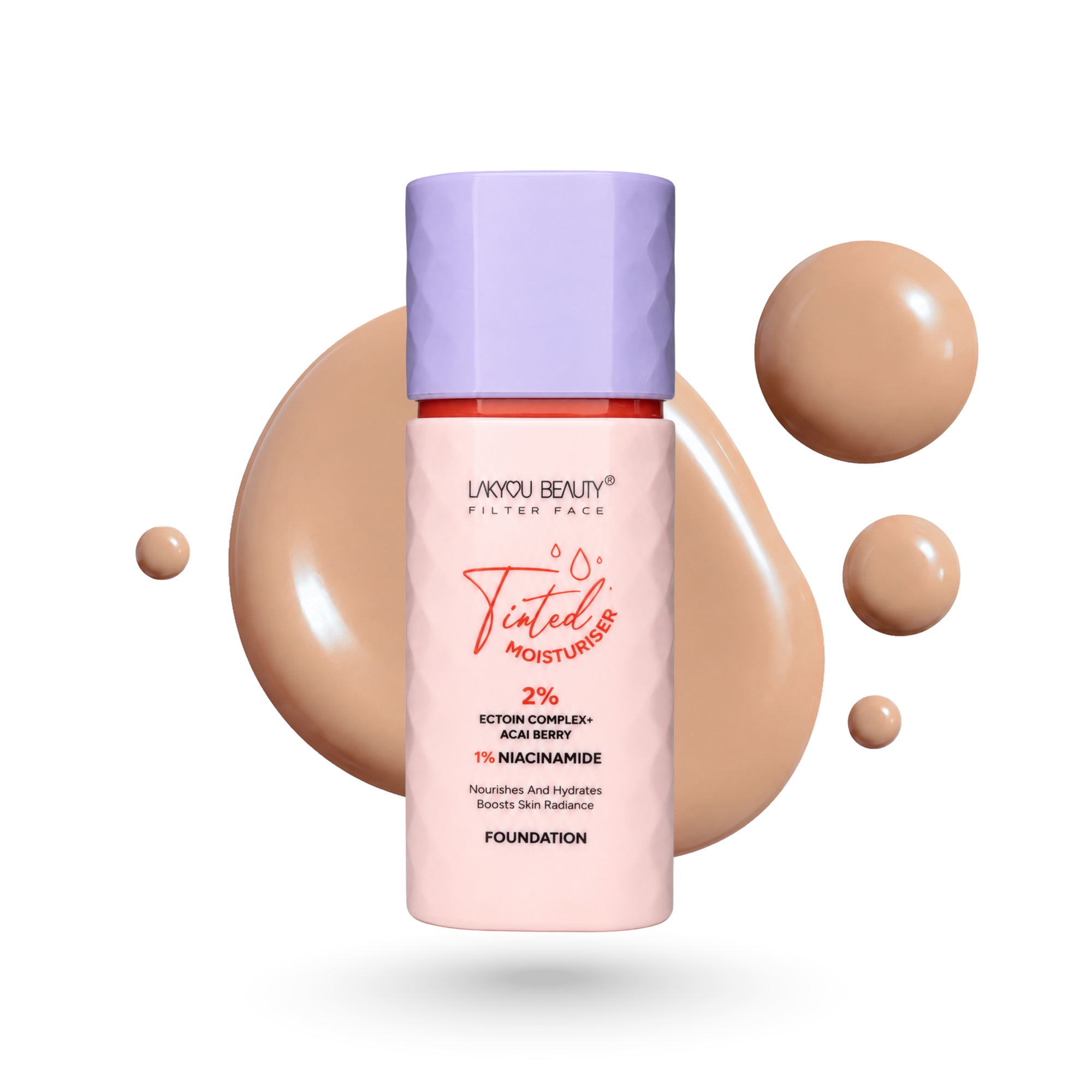 Lakyou Beauty Tinted Moisturiser + Foundation | 2% Ectoin Complex & 1% Niacinamide