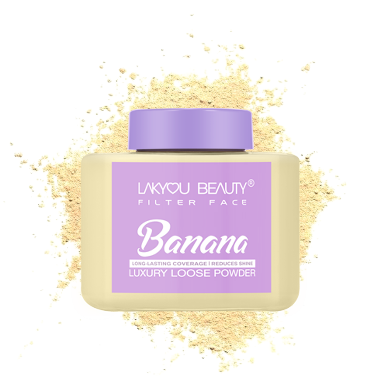 Lakyou Beauty -Filter Face Banana Loose Powder | Colour-Correcting Brightening Setting Powder