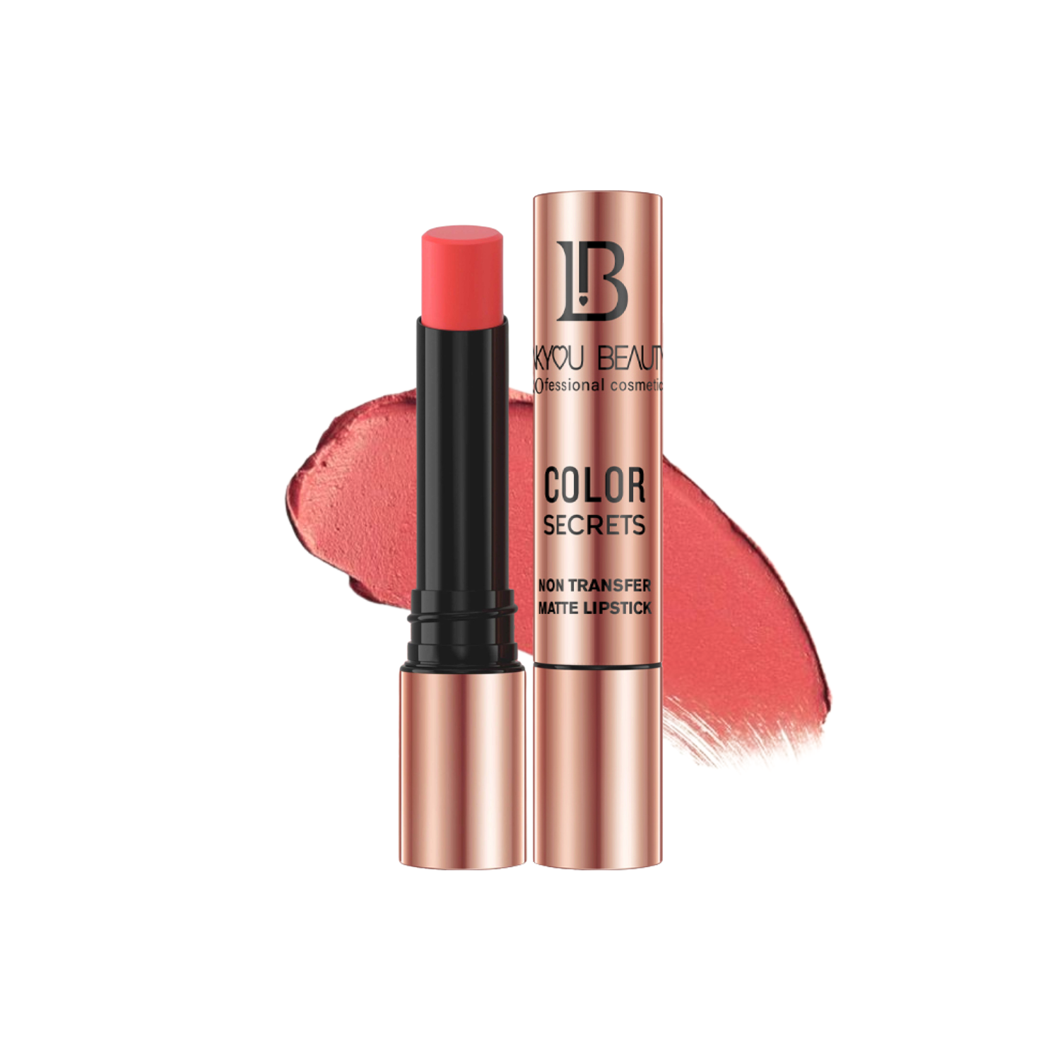 Lakyou Beauty Non-Transfer Matte Lipstick | Long-Lasting Smudge-Proof Lipstick