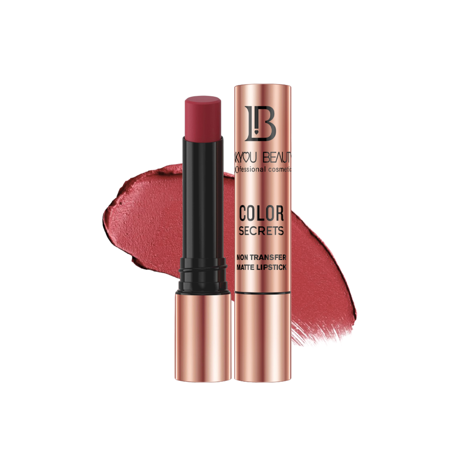 Lakyou Beauty Non-Transfer Matte Lipstick | Long-Lasting Smudge-Proof Lipstick