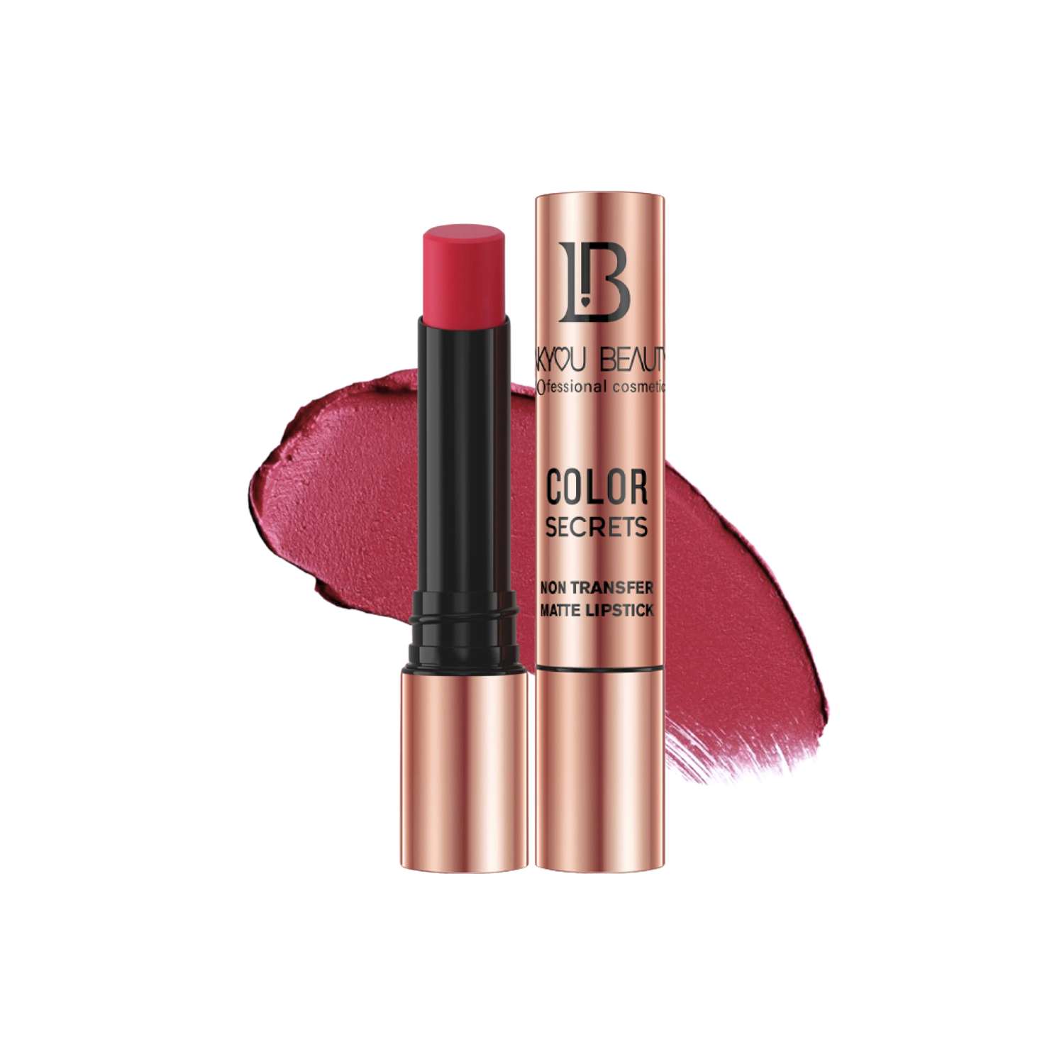 Lakyou Beauty Non-Transfer Matte Lipstick | Long-Lasting Smudge-Proof Lipstick