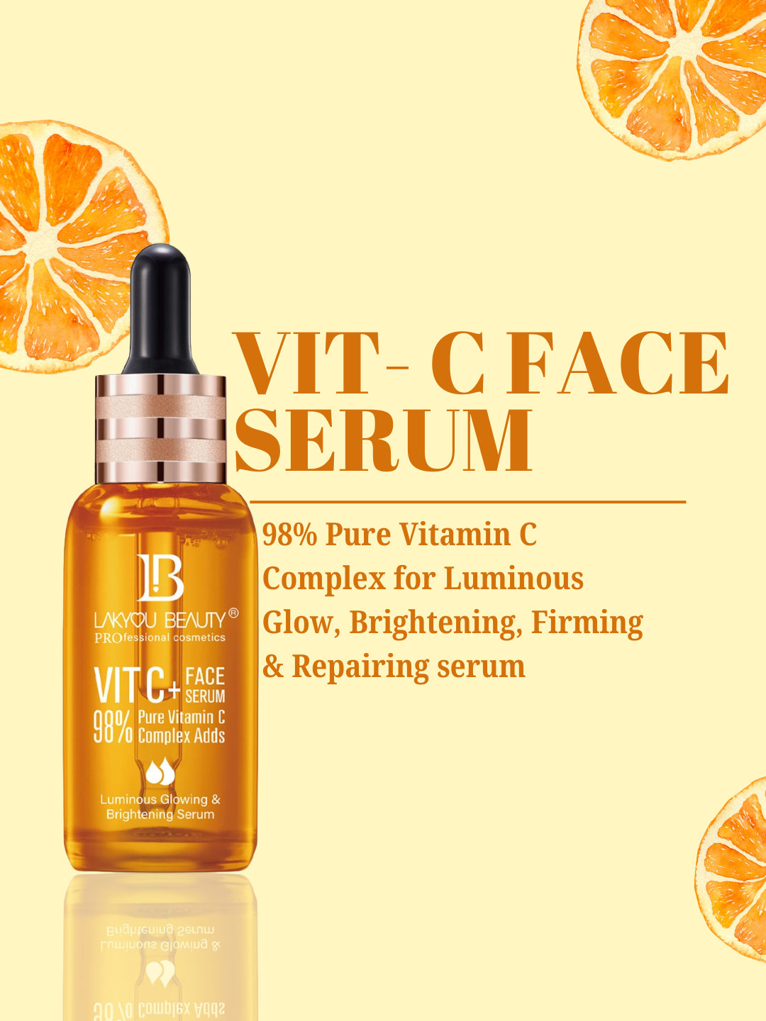 Lakyou Beauty - Vitamin C Face Serum | Brightening Anti-Dark Spot Radiance Serum