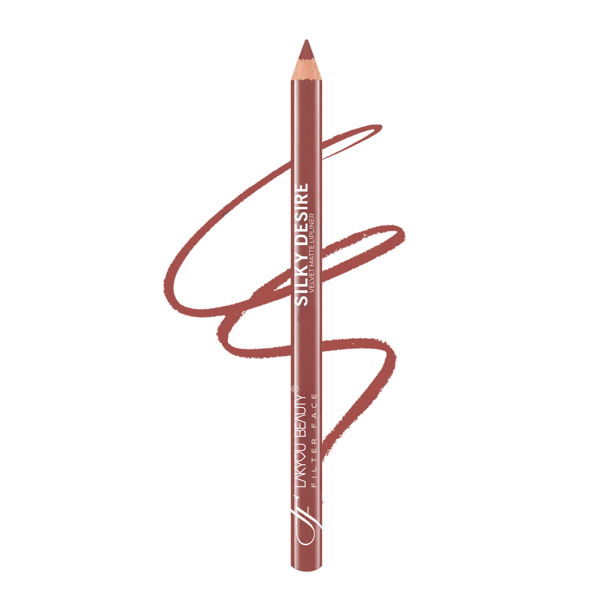 Lakyou Beauty | Filter Face - Silky Desire Velvet Matte Lip Liner | Waterproof Smooth Precision Lip Definer