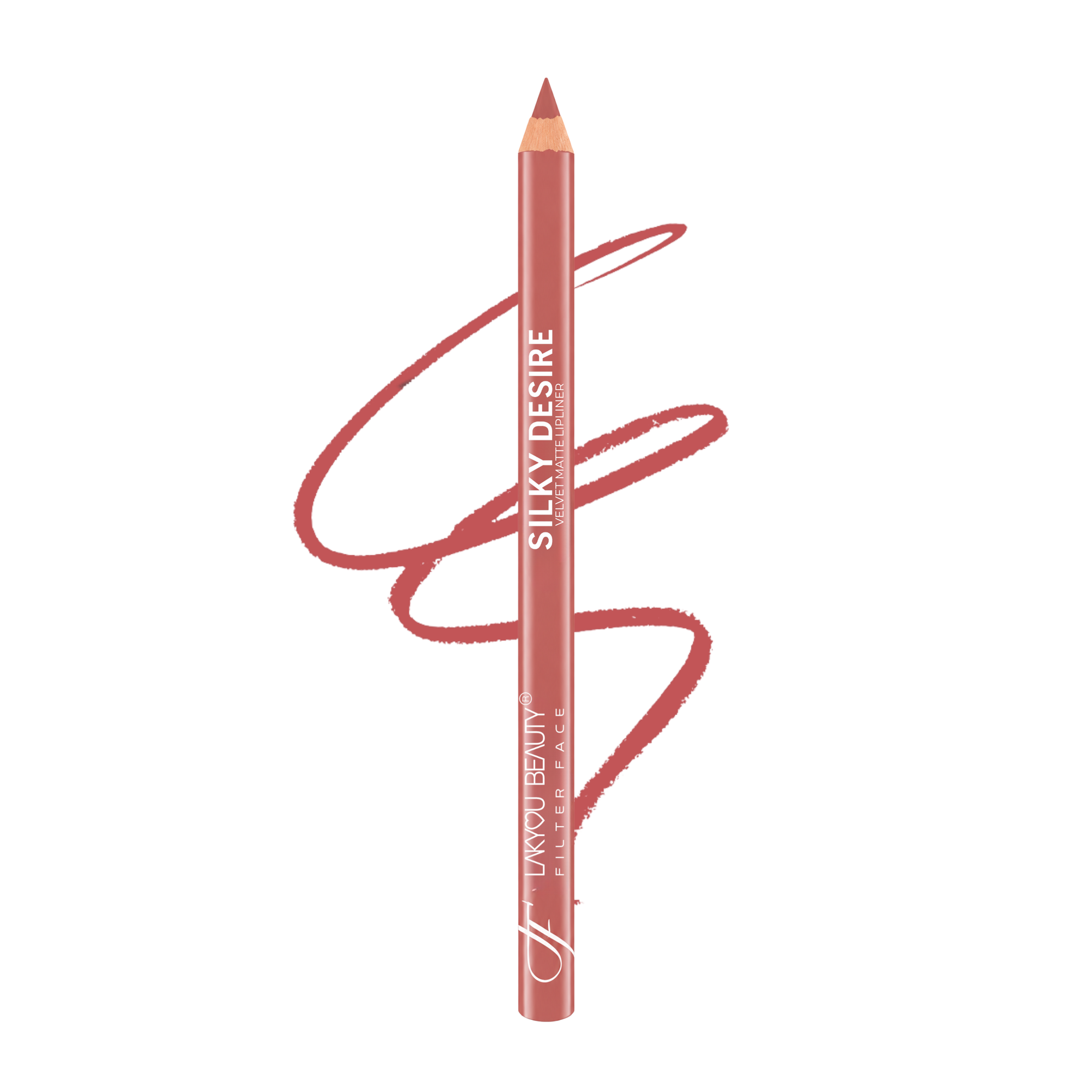 Lakyou Beauty | Filter Face - Silky Desire Velvet Matte Lip Liner | Waterproof Smooth Precision Lip Definer