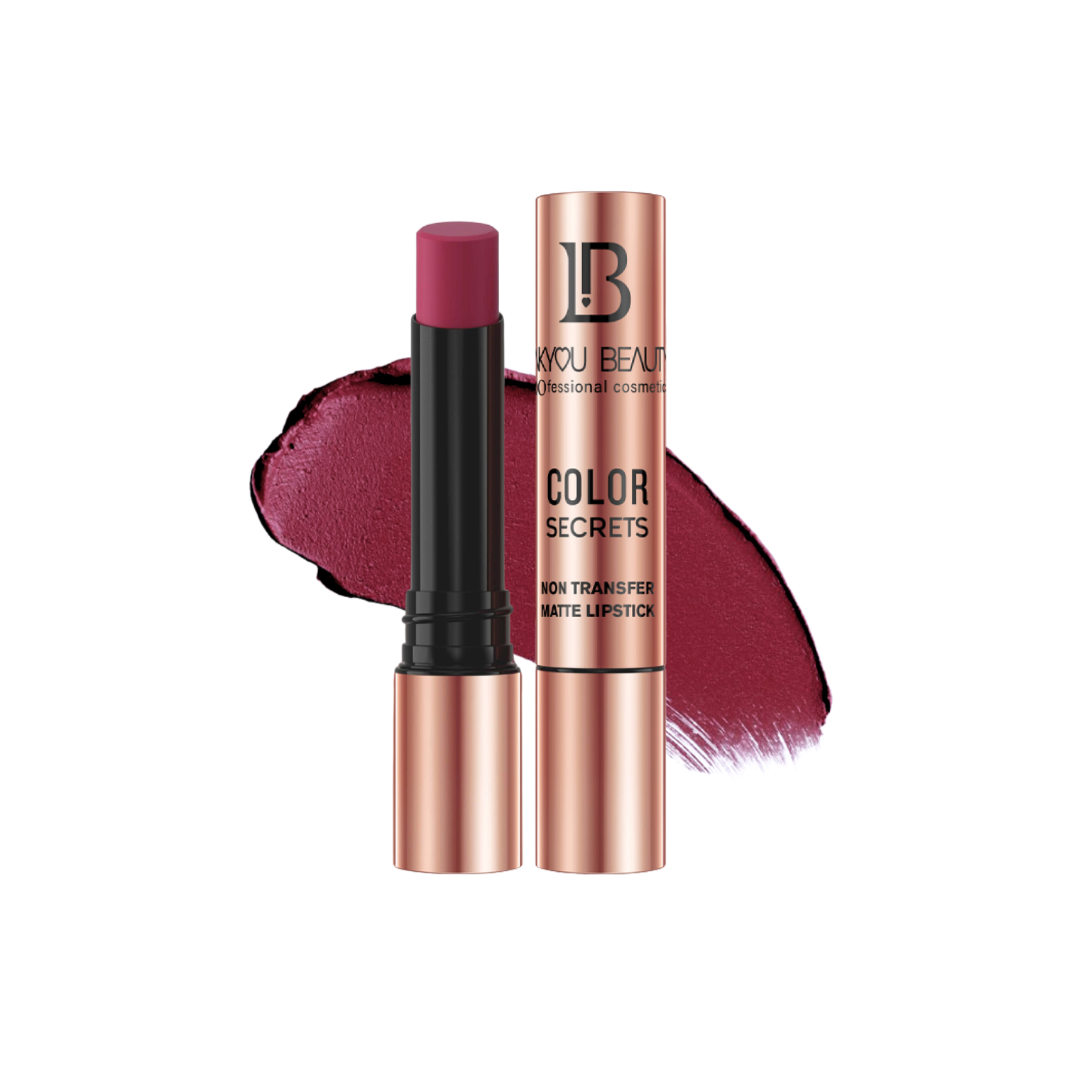 Lakyou Beauty Non-Transfer Matte Lipstick | Long-Lasting Smudge-Proof Lipstick