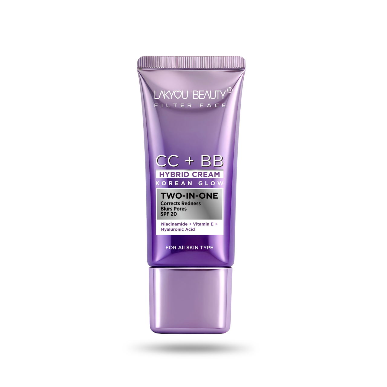 Lakyou Beauty CC + BB Cream SPF 20 | Niacinamide, Vitamin E & Hyaluronic Acid