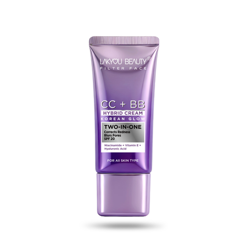 Lakyou Beauty CC + BB Cream SPF 20 | Niacinamide, Vitamin E & Hyaluronic Acid