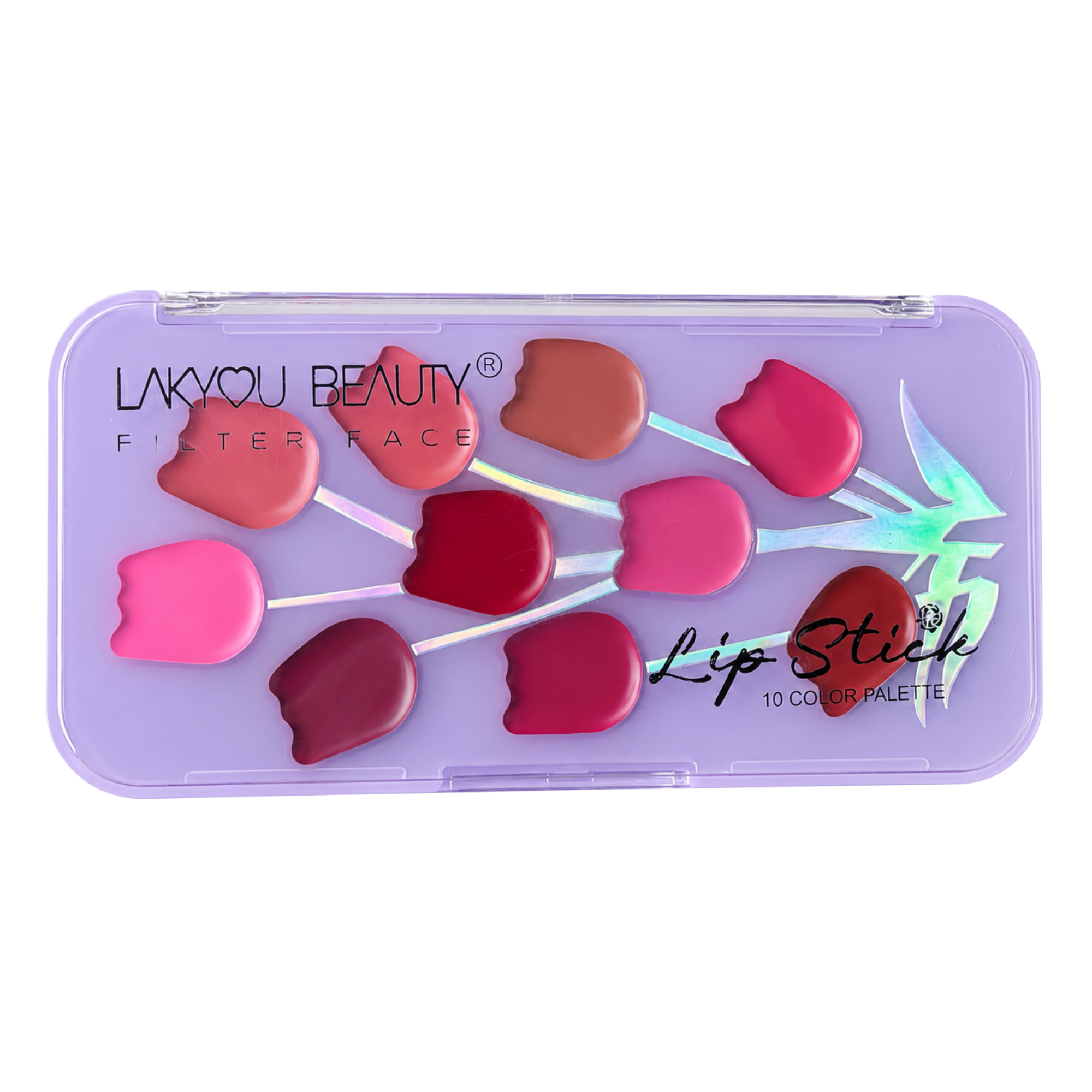 Lakyou Beauty - Filter Face | Lipstick Palette | Highly Pigmented Multi-Shade Lip Palette