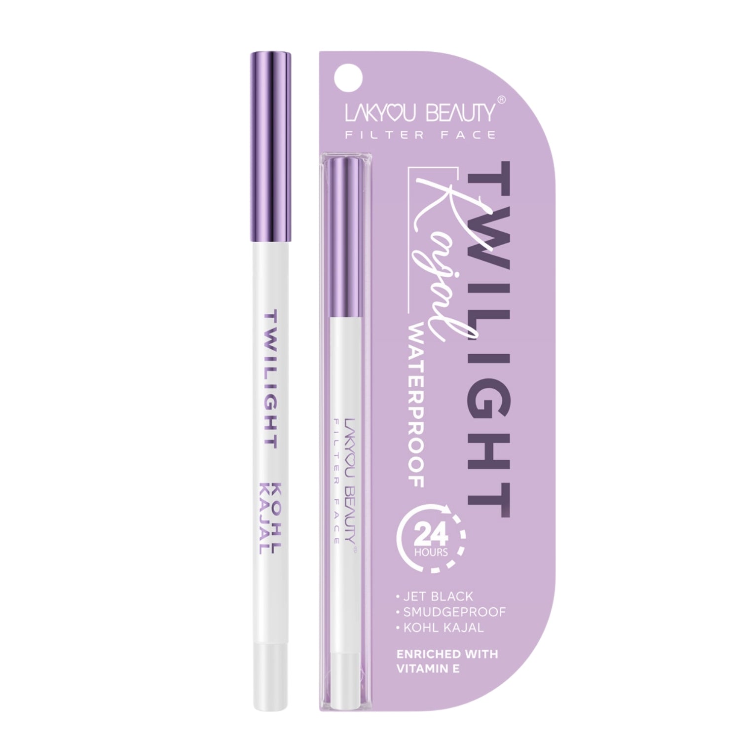 Lakyou Beauty - Filter Face Twilight Kohl Kajal | Intense Smudge-Proof Waterproof 12H Kajal