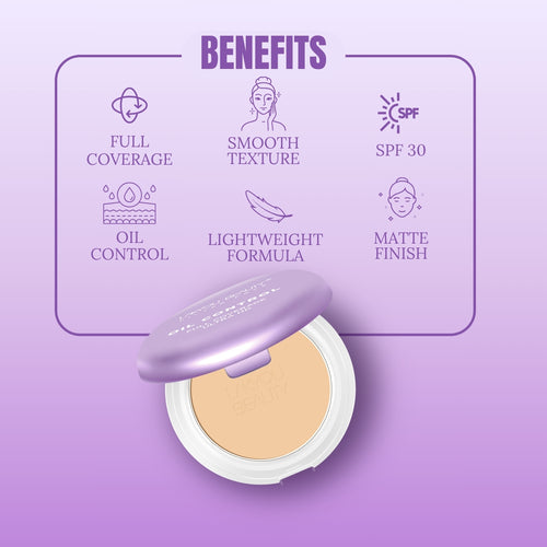 Lakyou Beauty - Filter Face Oil Control 2-in-1 Compact Powder | Matte Finish for Oily Skin