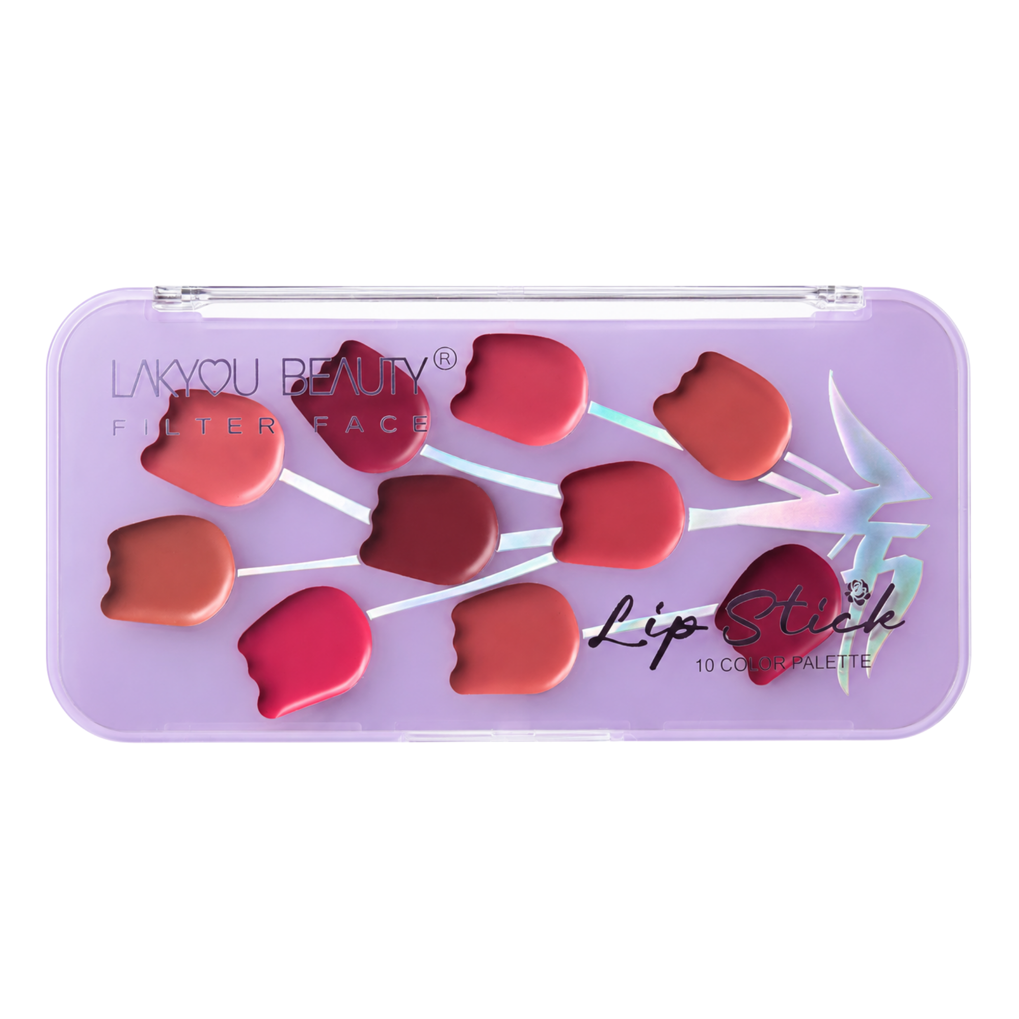 Lakyou Beauty - Filter Face | Lipstick Palette | Highly Pigmented Multi-Shade Lip Palette