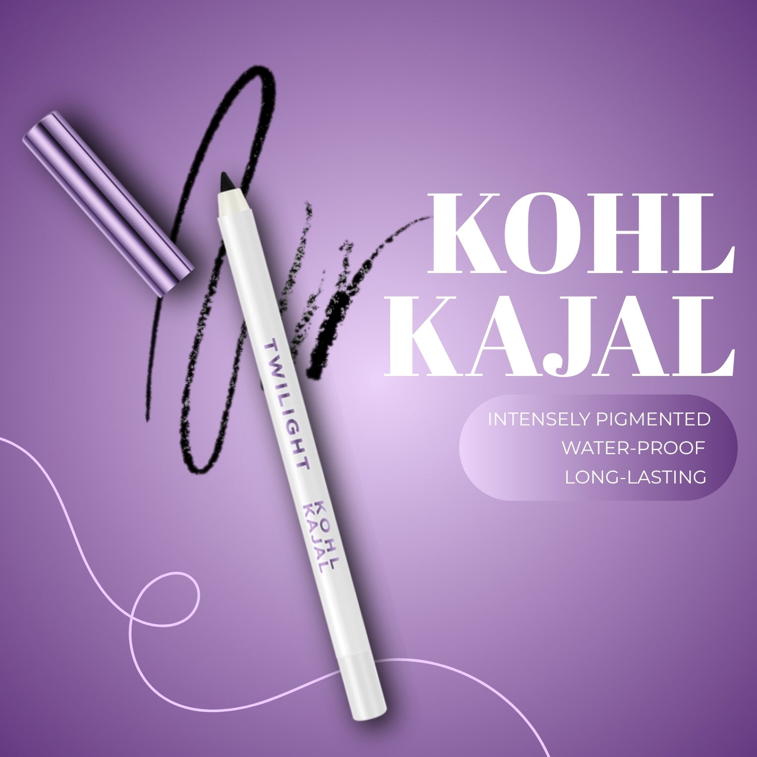 Lakyou Beauty - Filter Face Twilight Kohl Kajal | Intense Smudge-Proof Waterproof 12H Kajal