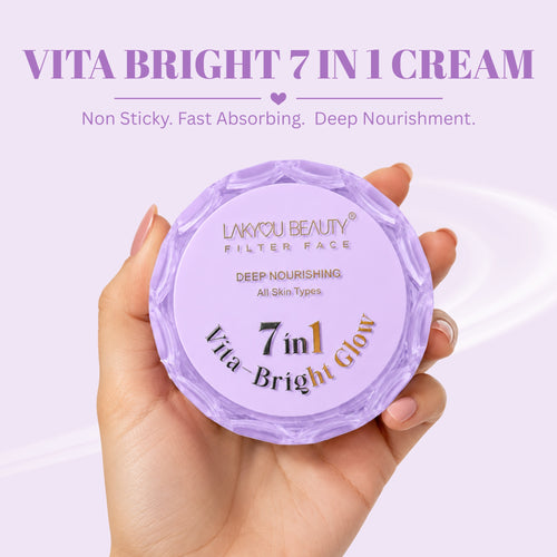 Lakyou Beauty -Filter Face | Vita Bright 7 in 1 Face Cream | Brightening & Hydrating Moisturizer