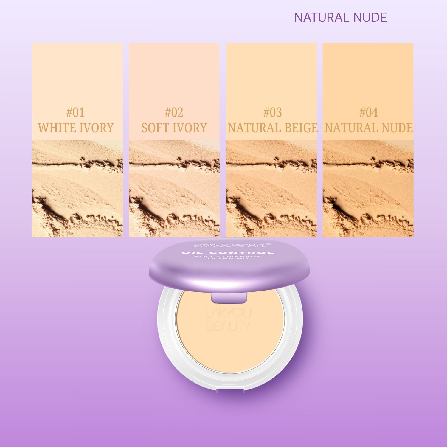 Lakyou Beauty - Filter Face Oil Control 2-in-1 Compact Powder | Matte Finish for Oily Skin