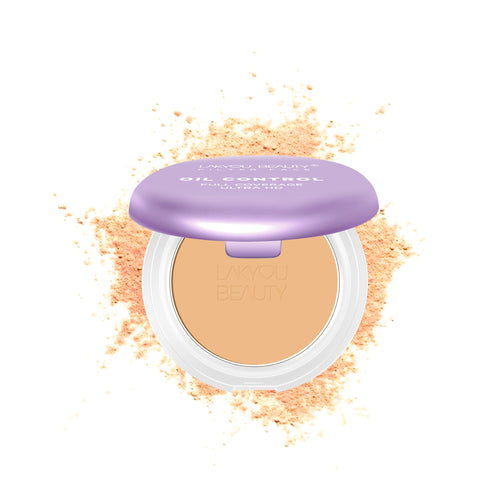 Lakyou Beauty - Filter Face Oil Control 2-in-1 Compact Powder | Matte Finish for Oily Skin