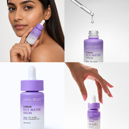 Lakyou Beauty - Filter Face Korean Rice Water Serum | Hydrating & Brightening Face Serum