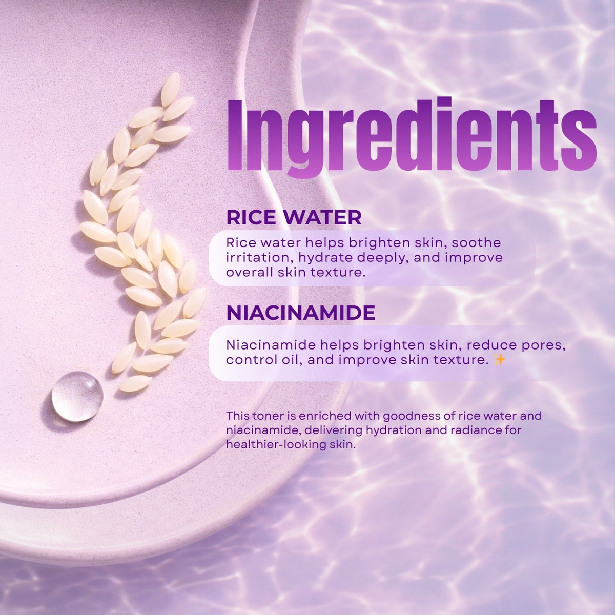 Lakyou Beauty - Korean Rice Water Toner | Hydrating & Brightening Face Toner