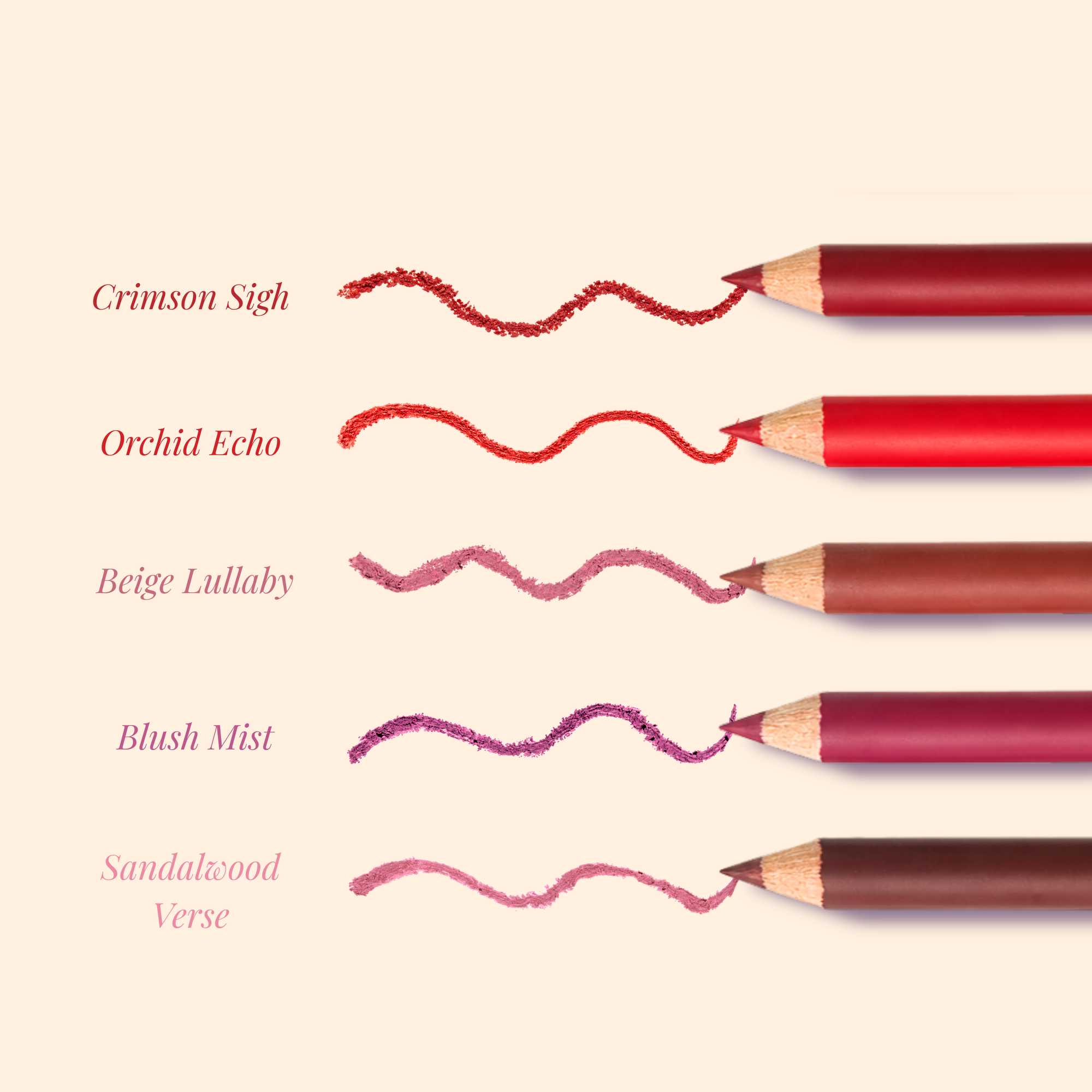 Lakyou Beauty | Filter Face - Silky Desire Velvet Matte Lip Liner | Waterproof Smooth Precision Lip Definer