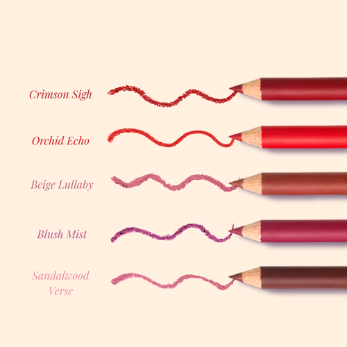 Lakyou Beauty | Filter Face - Silky Desire Velvet Matte Lip Liner | Waterproof Smooth Precision Lip Definer