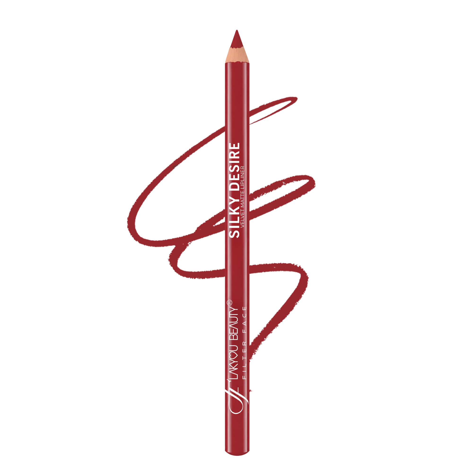 Lakyou Beauty | Filter Face - Silky Desire Velvet Matte Lip Liner | Waterproof Smooth Precision Lip Definer