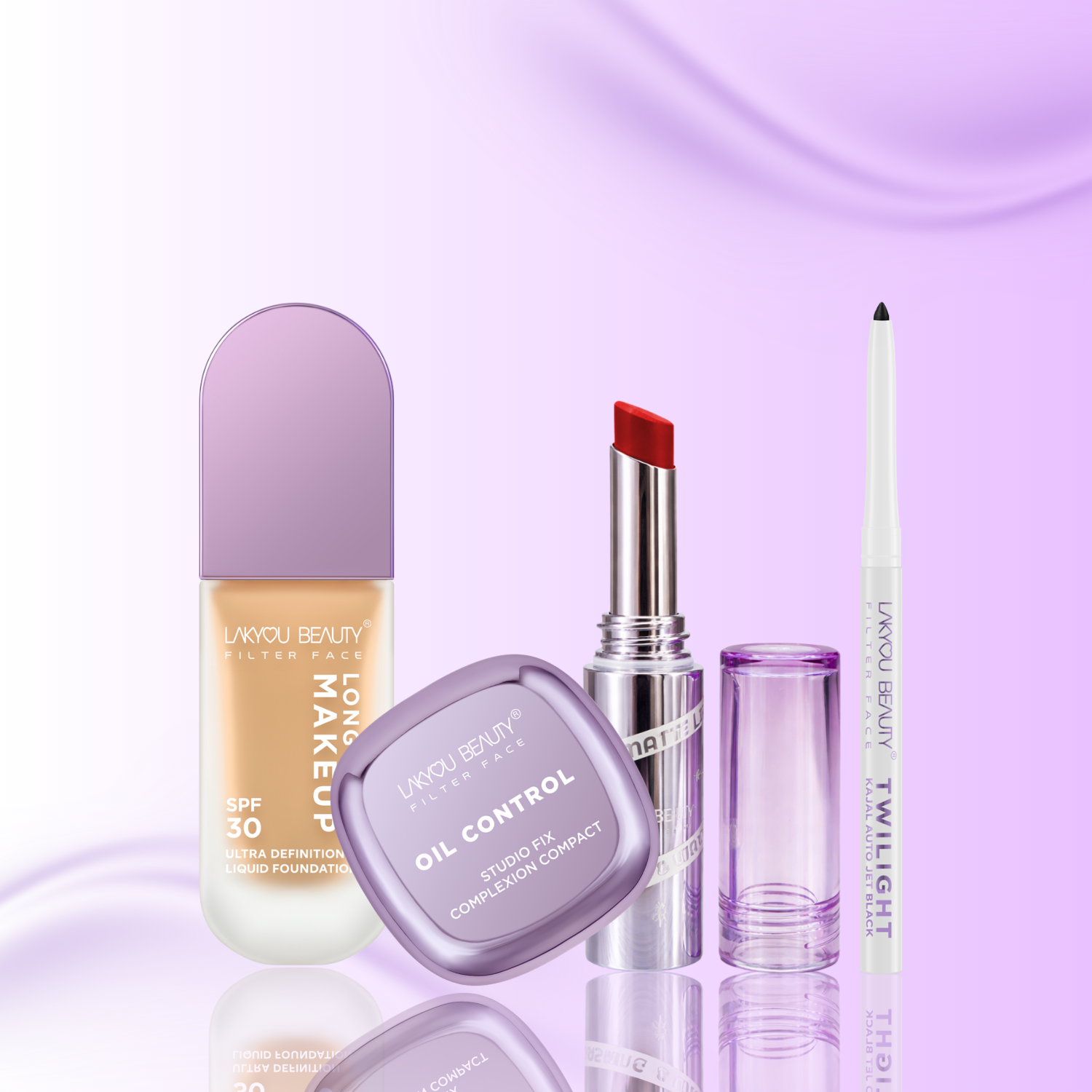 Lakyou Beauty - Filter Face Smudge Proof | Long Wearing | Non Transfer Matte Lipstick