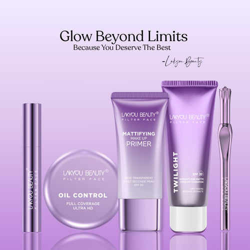 Lakyou Beauty - Filter Face Oil Control 2-in-1 Compact Powder | Matte Finish for Oily Skin