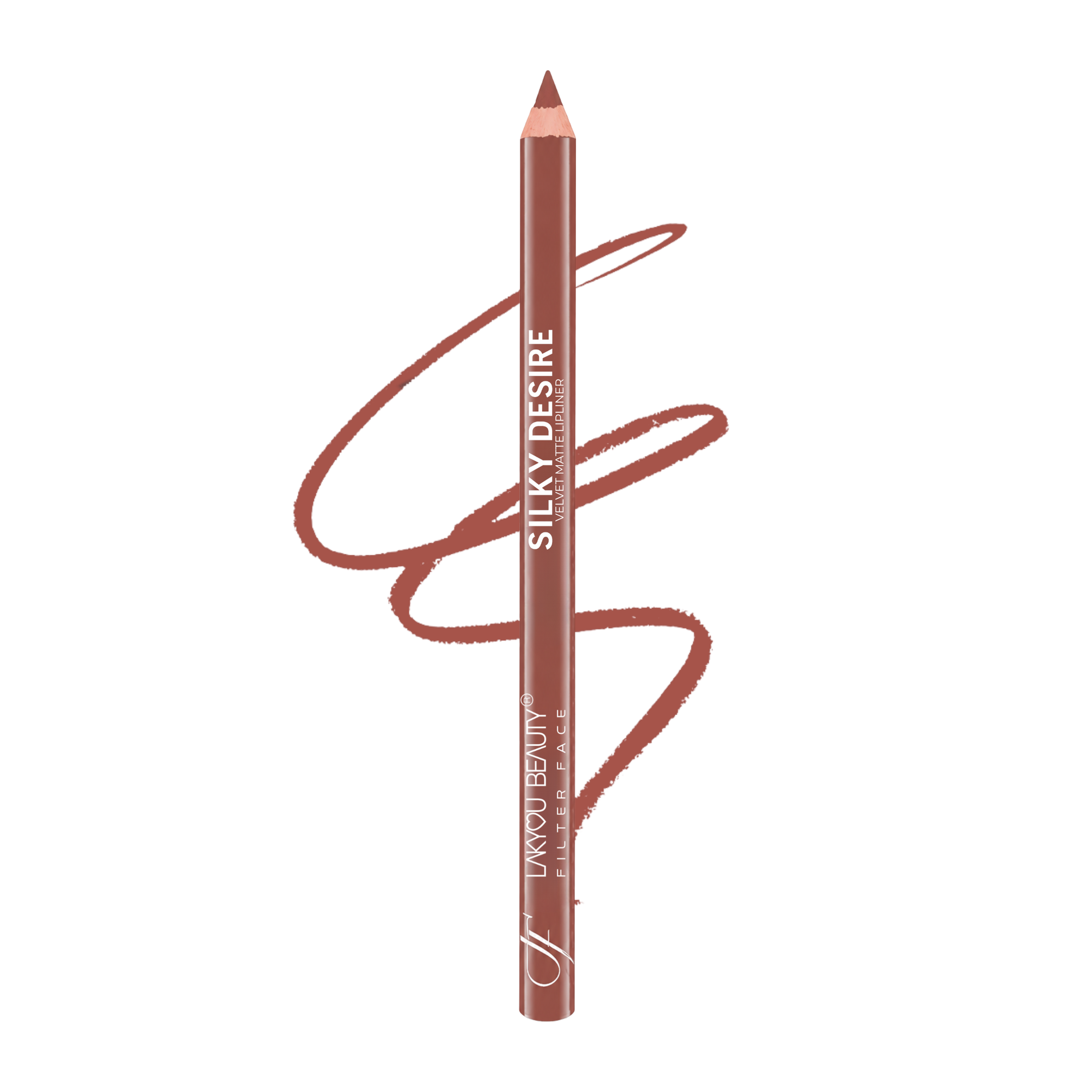 Lakyou Beauty | Filter Face - Silky Desire Velvet Matte Lip Liner | Waterproof Smooth Precision Lip Definer