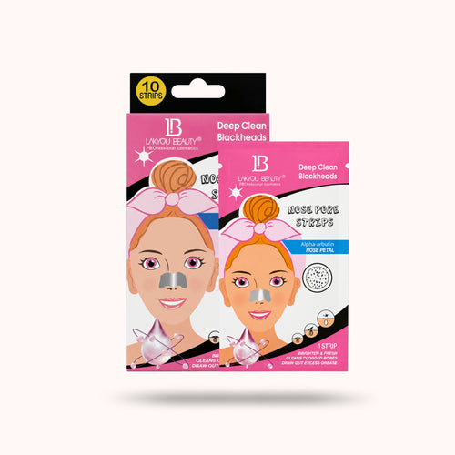 Lakyou Beauty - Charcoal Pore Strips | Deep Cleansing Blackhead Removal Strips