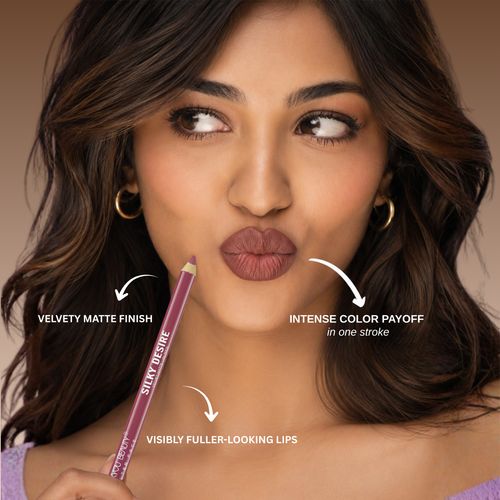 Lakyou Beauty | Filter Face - Silky Desire Velvet Matte Lip Liner | Waterproof Smooth Precision Lip Definer