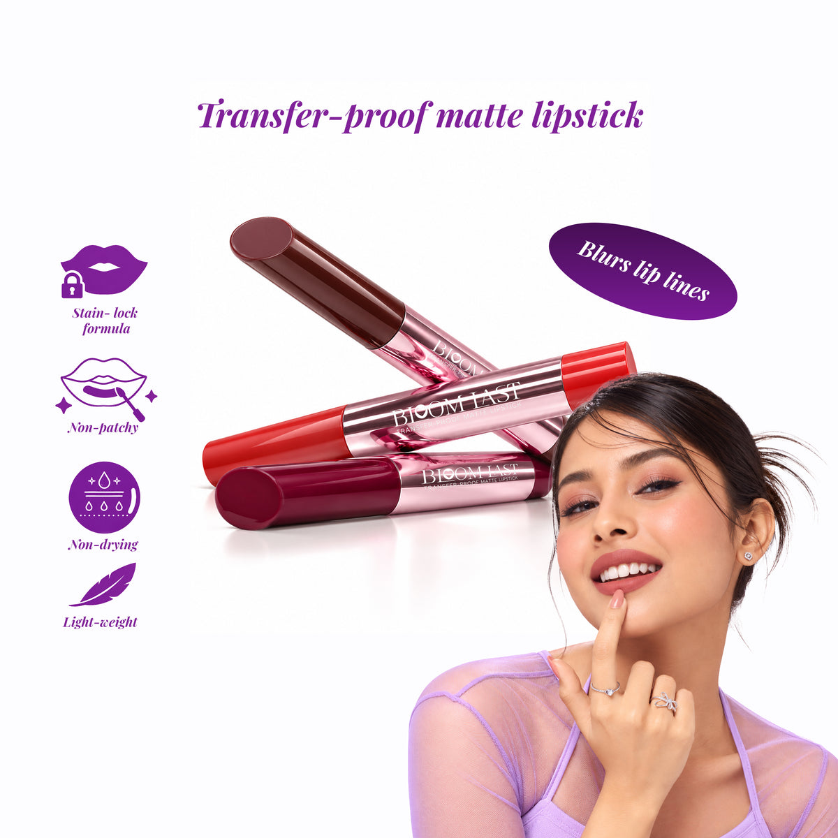 Lakyou Beauty Bloom Last Non-Transfer Lipstick – benefits