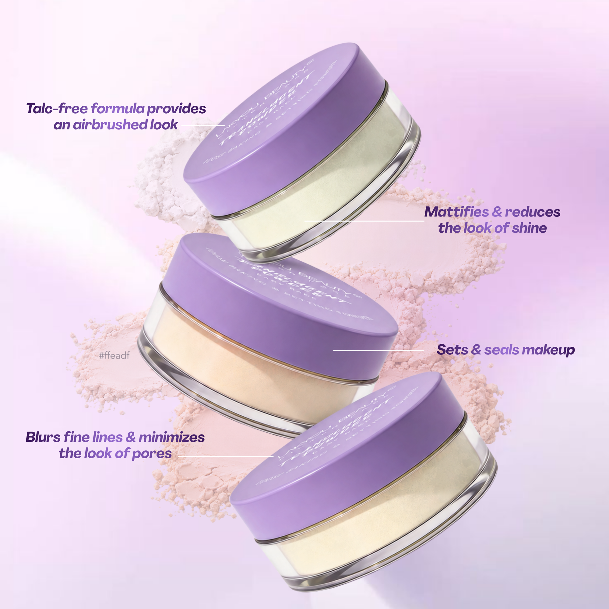 Lakyou Beauty - Filter Face | HD Translucent Powder | Lightweight Loose Setting Powder