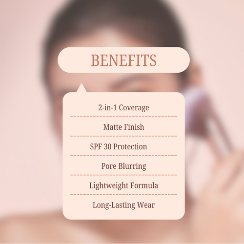 Lakyou Beauty - BB Compact Powder | Long Lasting Oil Control Matte Finish