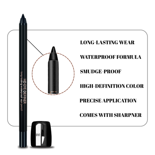 Lakyou Beauty - Kajal + Sharpener | Deep Black Smudge Proof Long Lasting Kajal