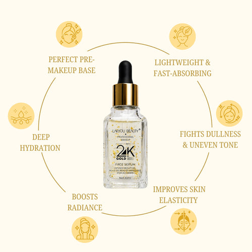 Lakyou Beauty - 24K Gold Glow Serum | Brightening & Hydrating Face Serum
