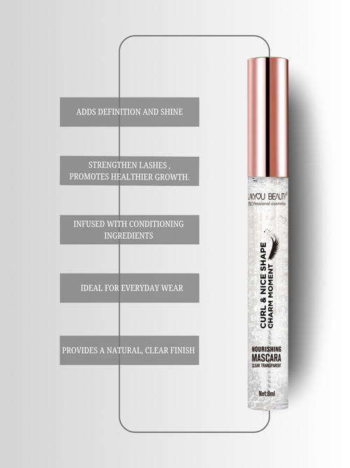 Lakyou Beauty - Nourishing Transparent Mascara in India | Waterproof Clear Lash & Brow Gel