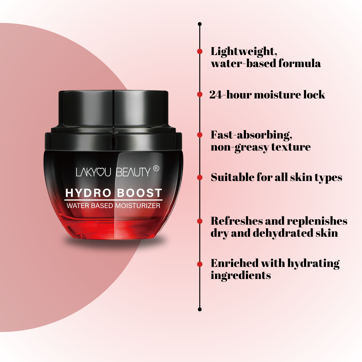 Lakyou Beauty Hydro Boost Gel | Lightweight Hydrating & Refreshing Face Gel