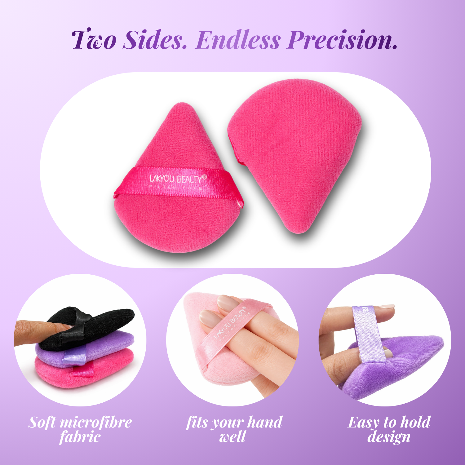 Lakyou Beauty - Tear Drop Powder Puff | Soft Makeup Powder Puff for Flawless Finish