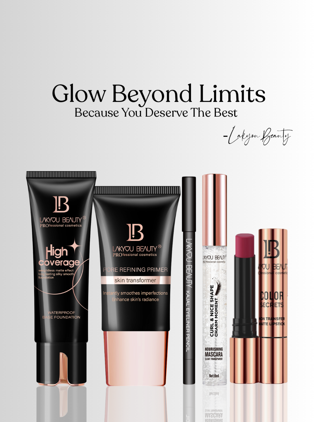 Lakyou Beauty - Nourishing Transparent Mascara in India | Waterproof Clear Lash & Brow Gel