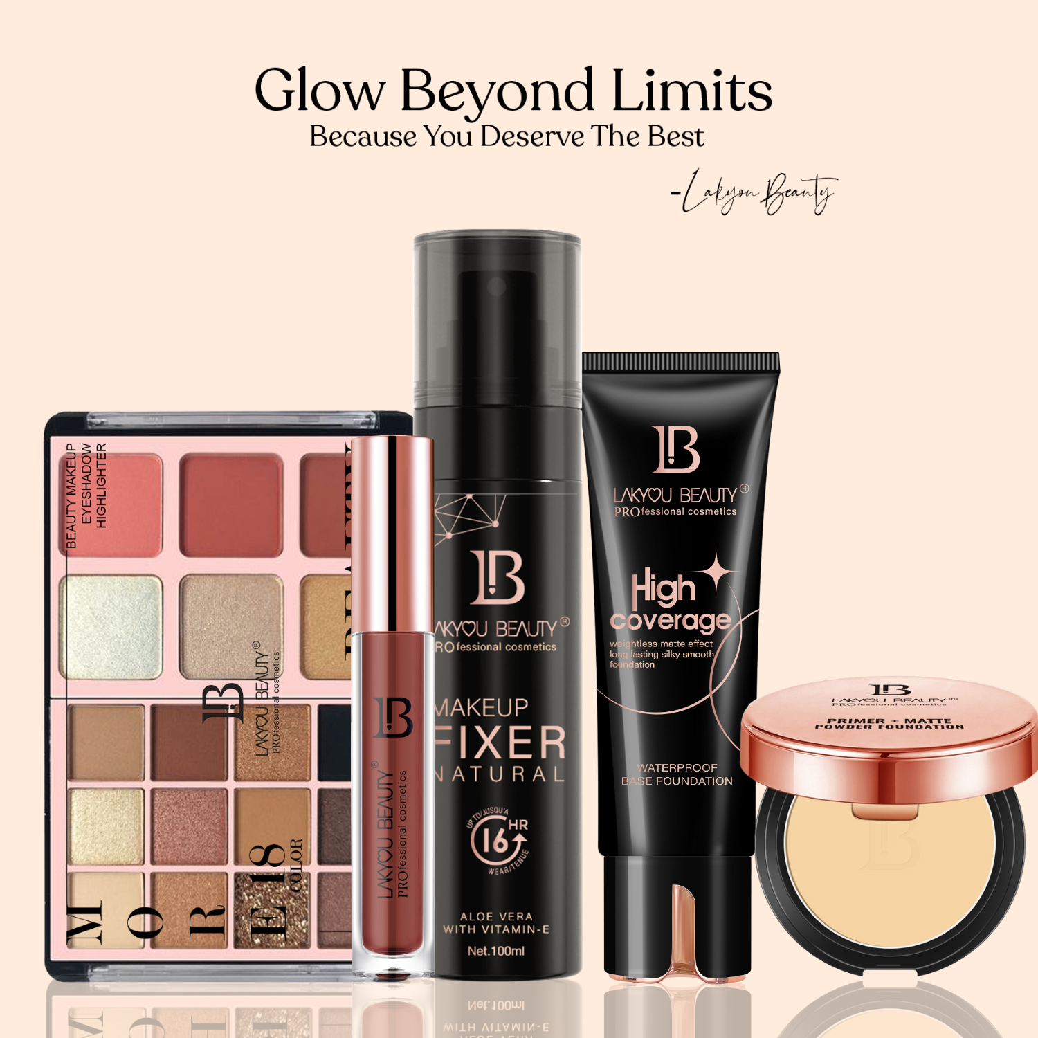 Lakyou Beauty - High Coverage Foundation | Long Lasting Flawless Matte Finish
