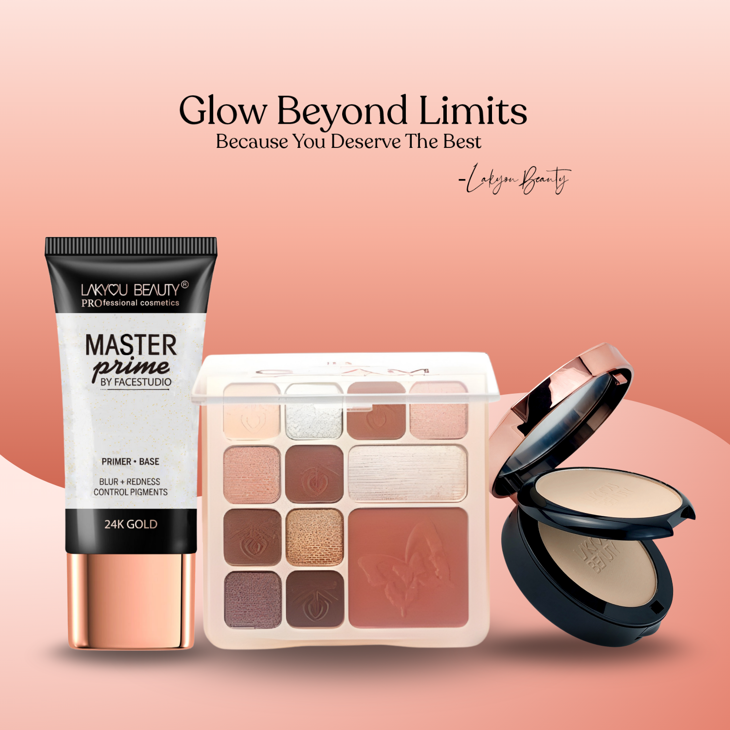 Lakyou Beauty - Glam Addition Makeup Kit | All In One Glam Face & Eye Makeup Palette