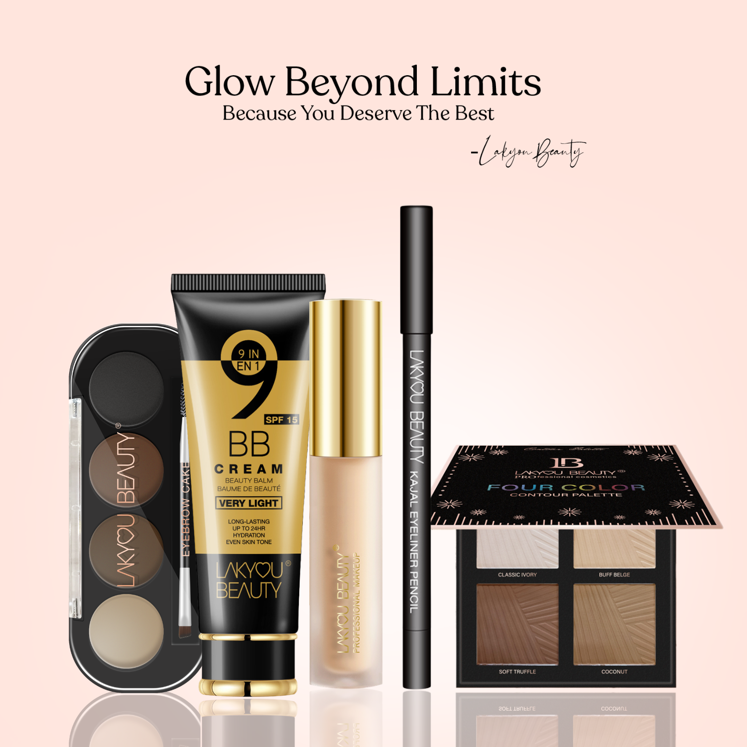 Lakyou Beauty - Soft Kohl Kajal | Smooth Smudge Proof Long Lasting Eye Kajal