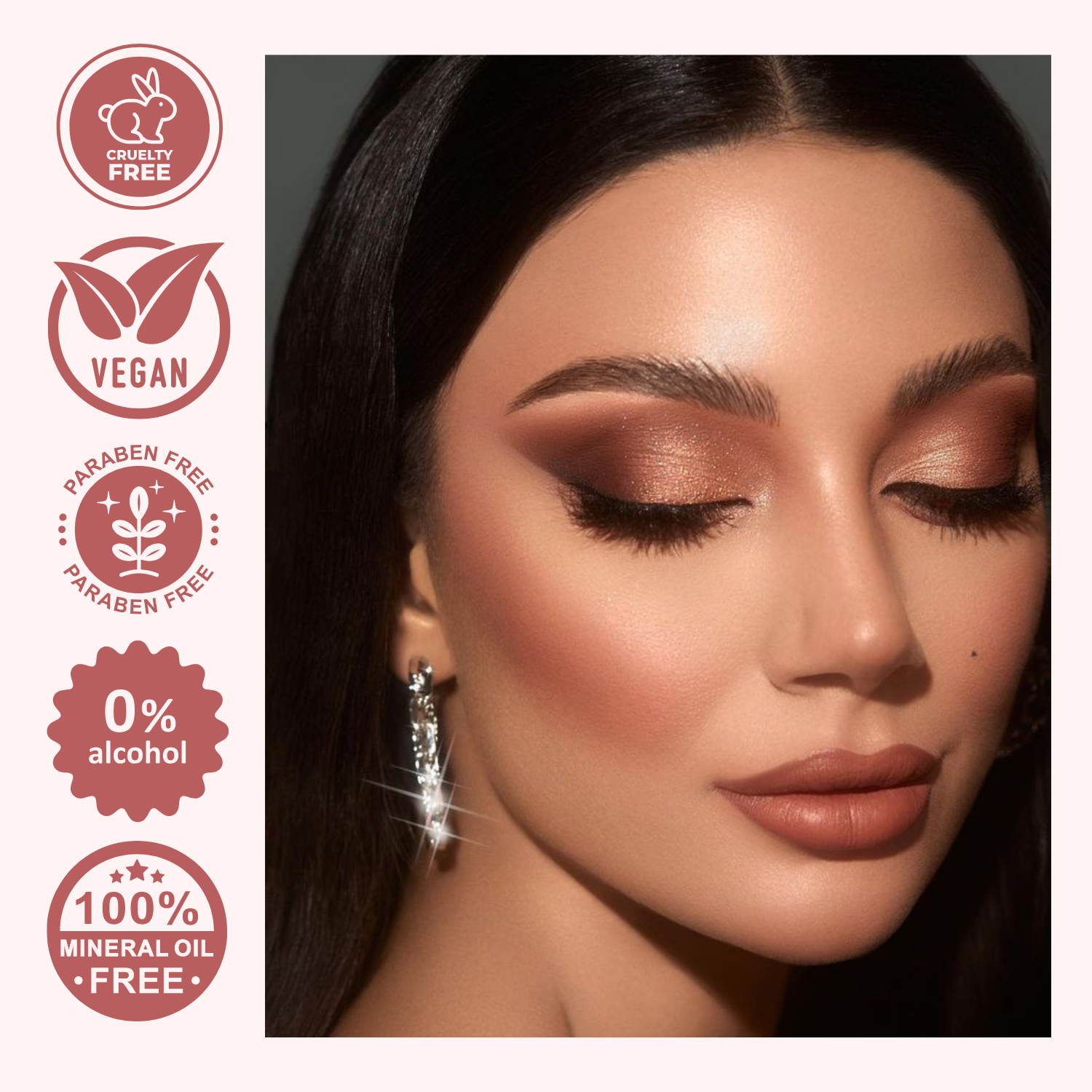 Lakyou Beauty - Diamond Eyeshadow Palette | Highly Pigmented Shimmer & Matte Shades
