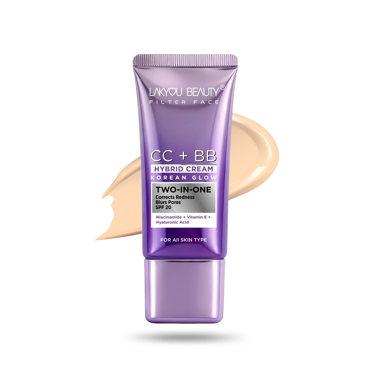 Lakyou Beauty CC BB Cream SPF 20 – White Ivory