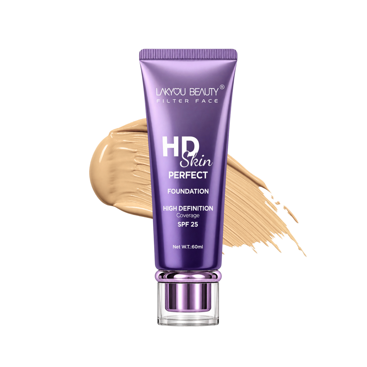 Lakyou Beauty HD Skin Perfect Foundation SPF 25 – Natural