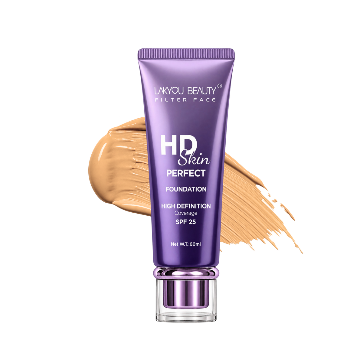 Lakyou Beauty HD Skin Perfect Foundation SPF 25 – Sand Beige