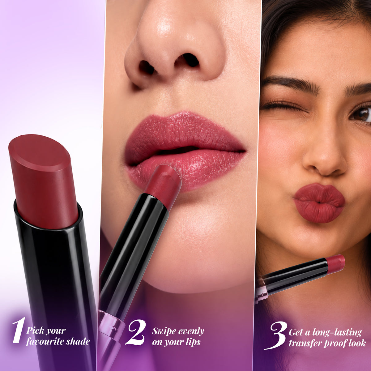 Lakyou Beauty Bloom Last Non-Transfer Lipstick – how to apply